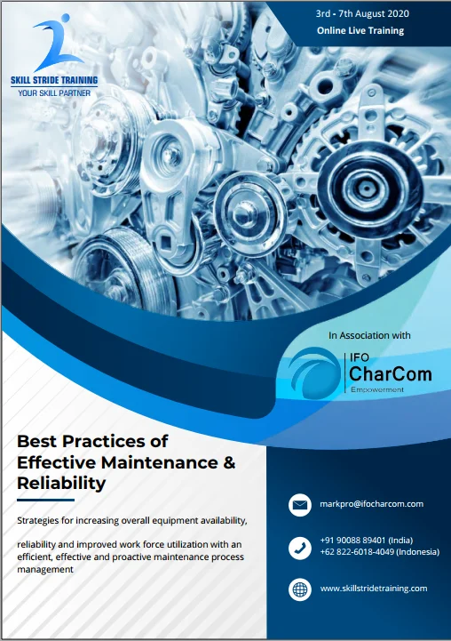 BEST PRACTICES OF EFFECTIVE MAINTENANCE & RELIABILITY — foto 1